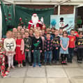 Father Christmas visits Shottermill Infant School