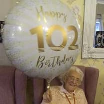 Jean enjoys her 102nd birthday