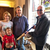 Hockey stick revived at Haslemere repair cafe