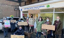 Police Bill protest at Jeremy Hunt’s Hindhead office