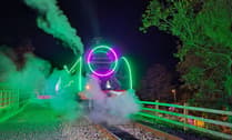 A dazzling end to train lights show