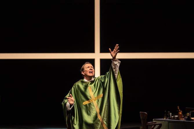 Sam Spruell as Father Flynn in Doubt: A Parable at Chichester Festival Theatre. Credit: Johan Persson