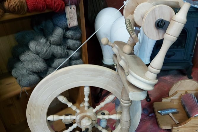 Tracey’s spinning machine