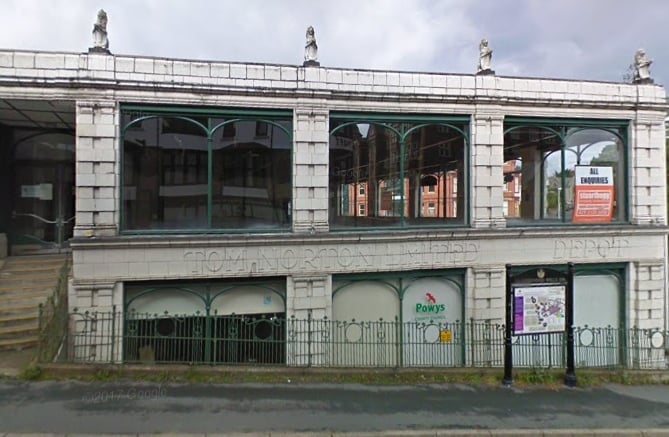 The east side of Llandrindod’s Automobile Palace.