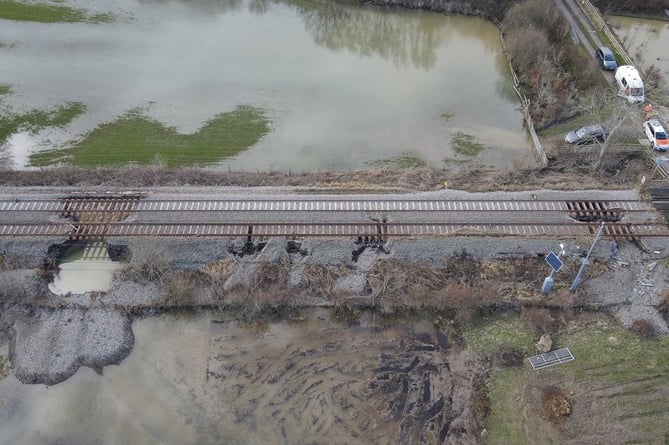 Damage to Cambrian line after Storm Dudley, Storm Eunice and Storm Franklin