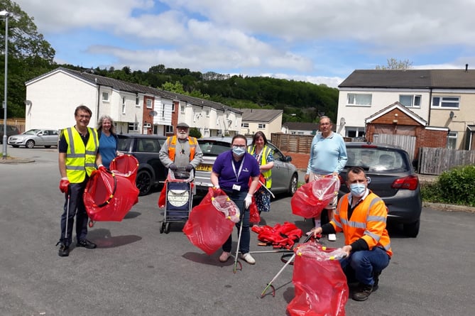 Litter pickers who joined the campaign a couple of years ago