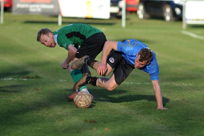 Photo: Steve Pope MDA260222A_SP004
Football. Sidmouth Town versus Newton Abbot Spurs.