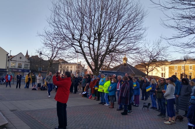 A vigil held in Kingsbridge 