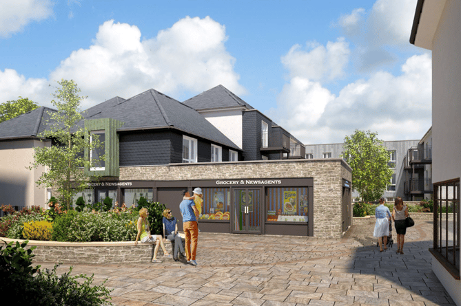 Artist impression of the new retirement flats