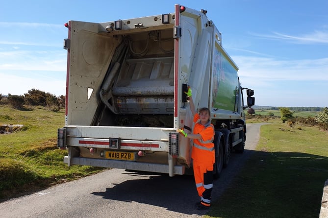West Devon Borough Council recycling lorry