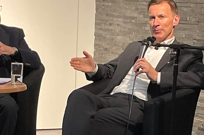 MP Jeremy Hunt reiterated his calls for an increase in defence spending during his talk at the Farnham Literary Festival