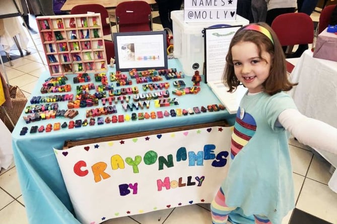 Croyonames by Molly is just one of the children’s businesses returning to the Maltings’ courtyard in April