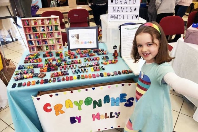 Croyonames by Molly is just one of the children’s businesses returning to the Maltings’ courtyard in April
