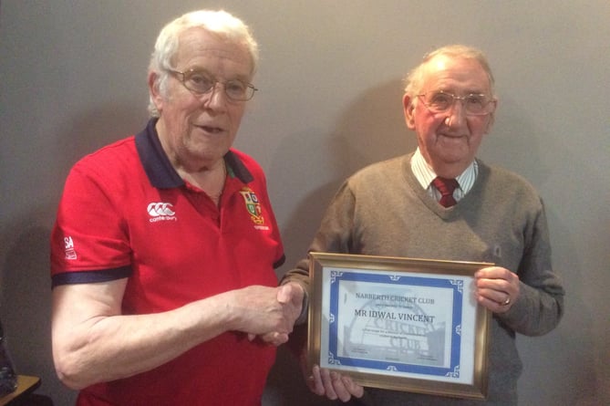 Narberth CC award