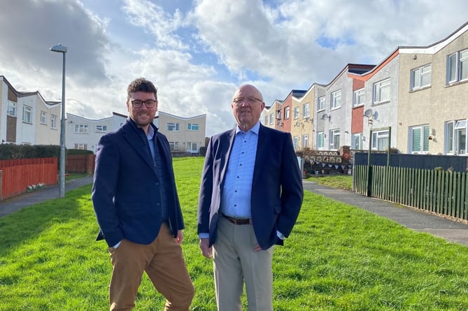 Cllr Matthew Dorrance with Cllr David Meredith