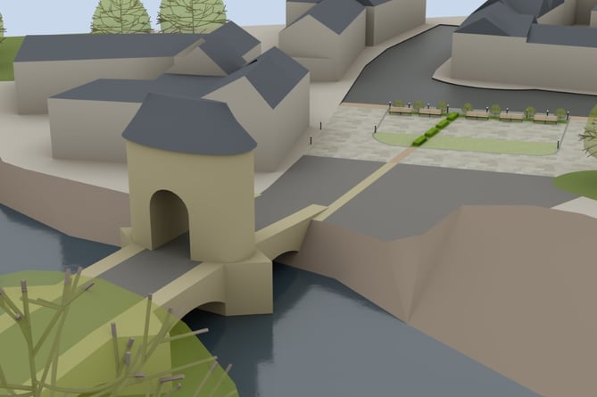 Artists impression of the toilet block scheme
