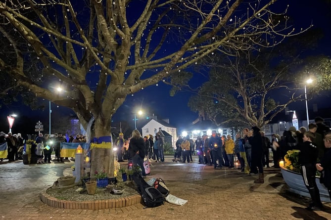A vigil took place in Criccieth on Sunday