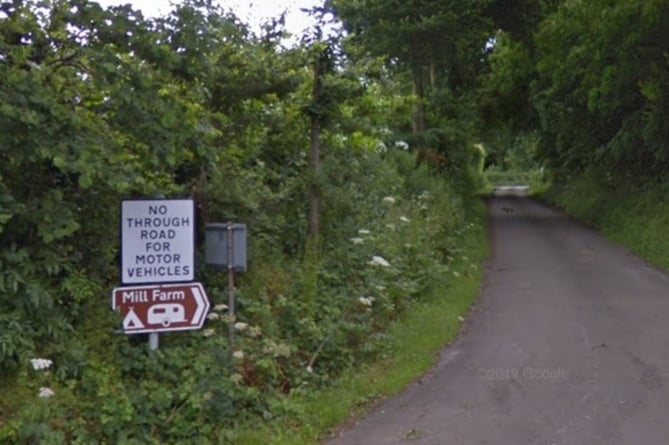 Existing Entrance To The Mill Farm Camping And Caravan Park In Fiddington