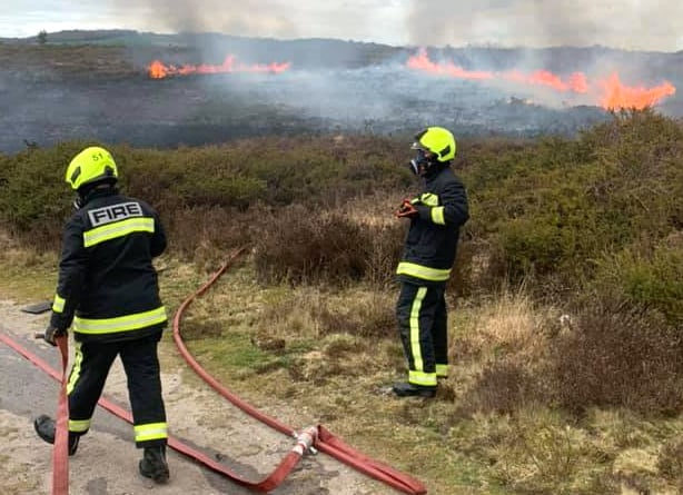 Moorland fire