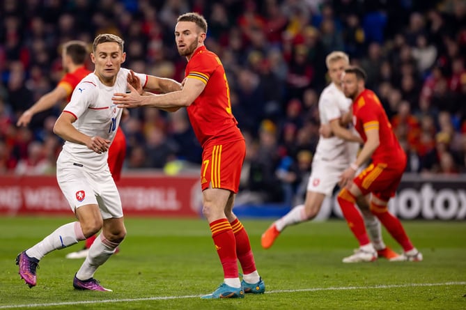 Rhys Norrington-Davies. Cardiff v Czech Republic, Cardiff, 29 March 2022