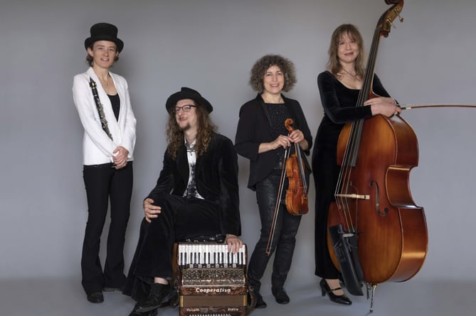 The London Klezmer Quartet will play at St Mary’s Church on 1 April