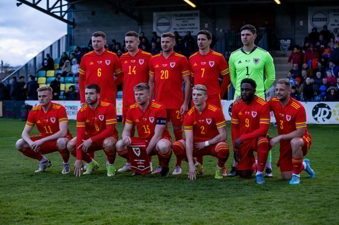 International Challenge Match Wales C vs England C at The Oval, Caernarfon. 30 March 2022 Score 4-0
© Colin Ewart/pitchsideimages 2022