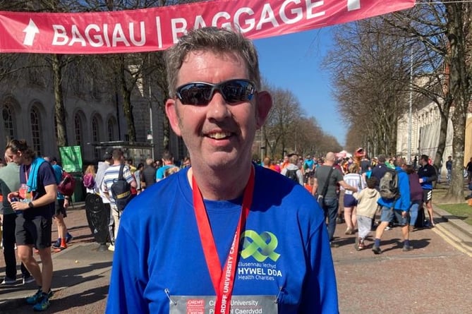 Deian Creunant ran his ninth Cardiff Half Marathon recently