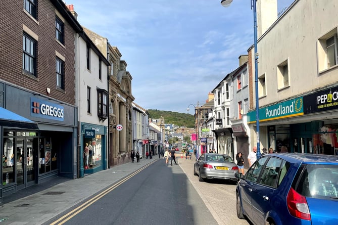 Great Darkgate Street in Aberystwyth