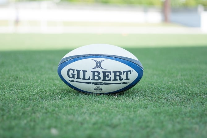 A rugby ball