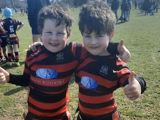 St. Teilo’s School rugby - Edward and Edison