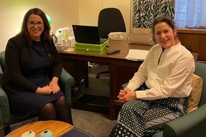 MP Fay Jones with Victoria Atkins MP, Minister for Women.