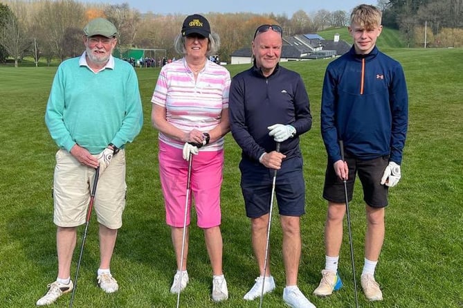 Incoming Captains, left to right, Andrew Chandler, Shirley Stunell, Tim Keehner and Tom Grinney.