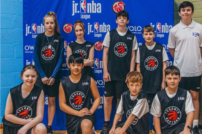 Ysgol Penglais represented the Toronto Raptors