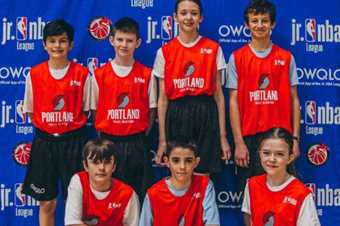 Ysgol Penweddig represented the Portland Trailblazers