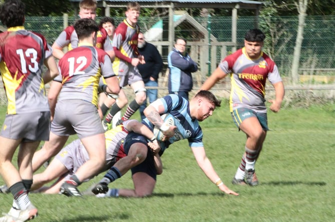 Aberystwyth and Crymych put up a dazzling show of rugby in a close game over the weekend  