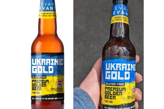 Bottles of Ukraine Gold