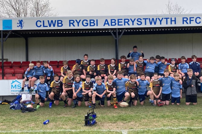 The Aberystwyth Under-12s team who are through to the final of the Pembrokeshire Cup