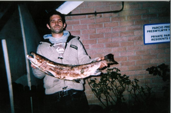 Emlyn Rees and coloured salmon