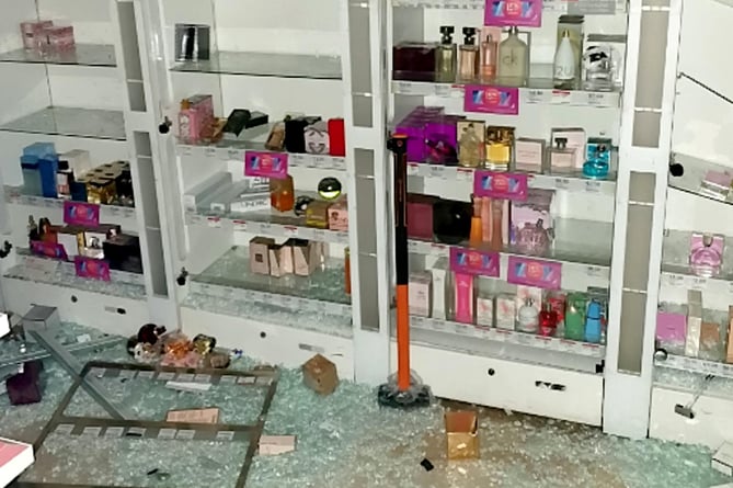 Bogdan Florea - Chemists were badly damaged during the spate of burglaries. A burglar who targeted chemists for perfumes has been jailed for four and a half years. See SWNS story SWNNperfume. Bogdan Florea, 33, from Farnborough, Hampshire, committed a string of offences between July and September 2021. He was caught after his car was spotted near a break-in in Reading, Berkshire. On Monday at Guildford Crown Court, he was sentenced to 54 months jail after pleading guilty to burglary and possession of false ID. Two cars belonging to him were also ordered to be seized and destroyed.