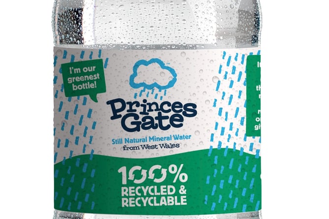 Princes Gate ‘Greenest bottle’ label