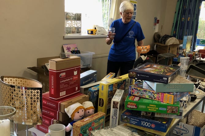 The Friends of Ross Community Hospital bric-a-brac sale.