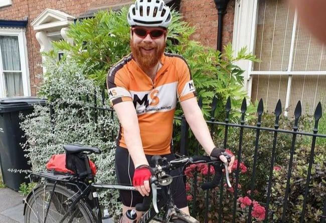 Anthony Butcher is undertaking a 4,000 mile cycle challenge for MS.