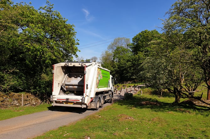 West Devon Borough Council waste collection vehicle