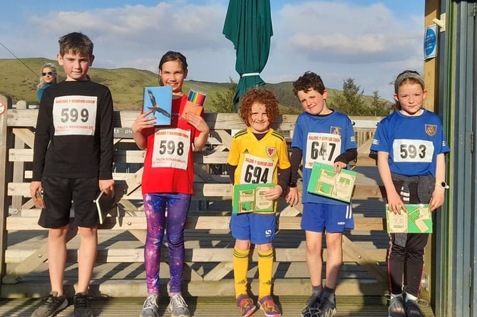Junior winners at Nant yr Arian 20 April 2022
