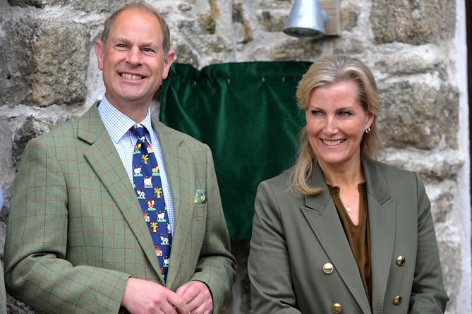 Photo: Steve Pope MDA030522A_SP022
TRH The Earl and Countess of Wessex visit East  Shallowford Farm on Dartmoor to open the Farm Development Project 2022.