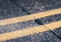 Double yellow lines on busy stretch of moorland roads