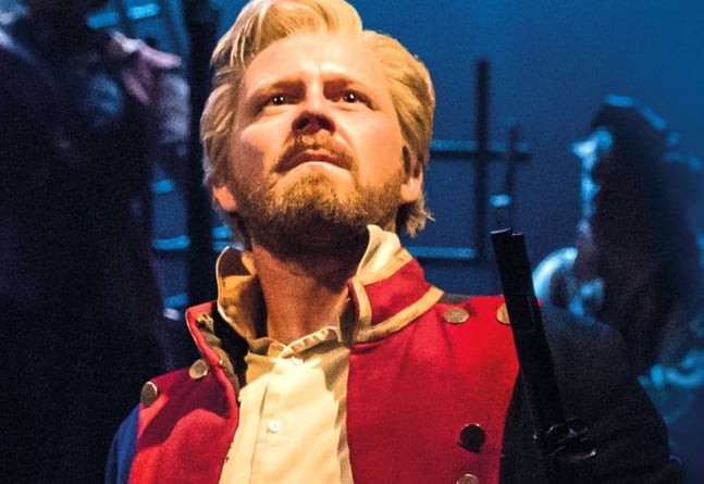 Dean Chisnall as Jean Valjean.