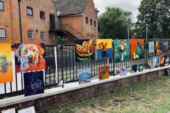 The Art on the Railings project in Farnham