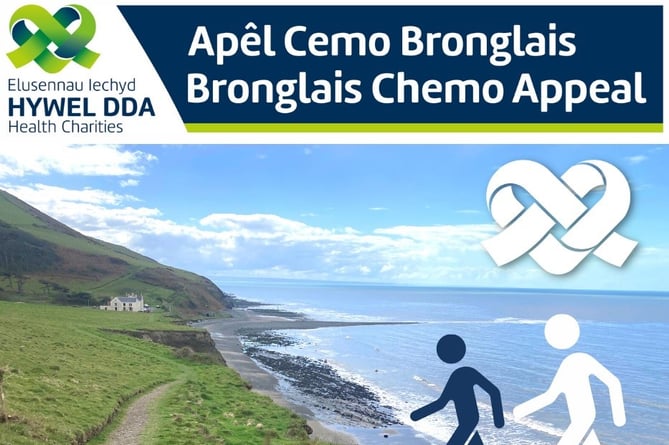 The Bronglais Chemo Appeal Coastal Path Walk takes place on 25 June