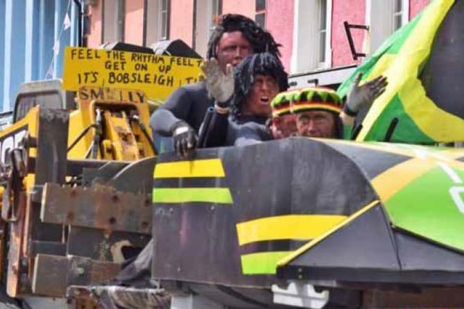 That infamous Jamaican bobsleigh incident from Aberaeron Carnival...  